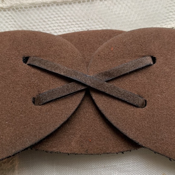 Black and Brown Leather Belt with Rustic Design - Picture 11 of 13